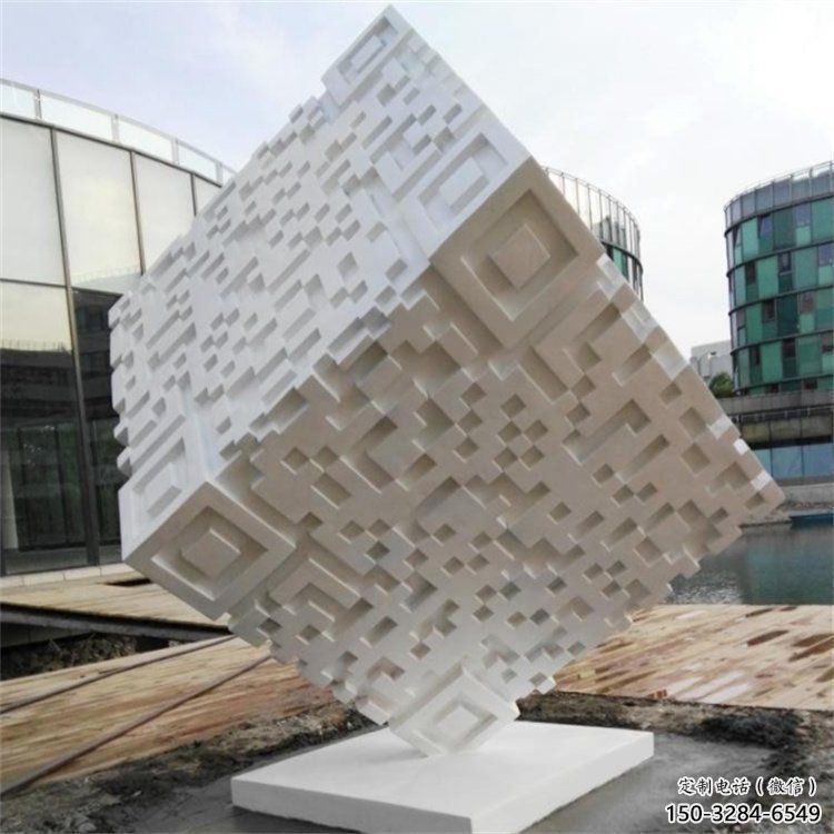 雕塑優選，美陳雕塑，不銹鋼方塊雕塑廠家精品