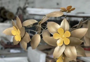 櫻花雕塑制造商，小區擺件，不銹鋼櫻花雕塑制造商