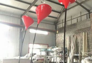 郁金香雕塑常用，景觀擺件，不銹鋼郁金香雕塑廠家