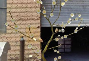 紫丁香雕塑定做，公園小品，不銹鋼紫丁香雕塑廠家精選