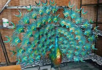 孔雀開(kāi)屏雕塑供需，多彩藝術(shù)，景觀孔雀開(kāi)屏雕塑制造商?