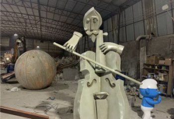 提琴雕塑制造，廣場雕塑，制造不銹鋼提琴雕塑