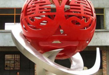 繡球雕塑承接，廣場(chǎng)系列，烤漆繡球雕塑標(biāo)準(zhǔn)