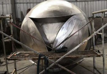 繡球雕塑點(diǎn)擊，地標(biāo)擺件，不銹鋼繡球雕塑精選