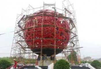 圓球雕塑精選，景區雕塑，景觀烤漆圓球雕塑廠家