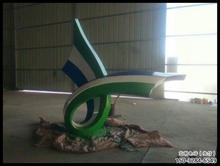 絲帶雕塑承接，鍛造工藝，不銹鋼絲帶雕塑訂做