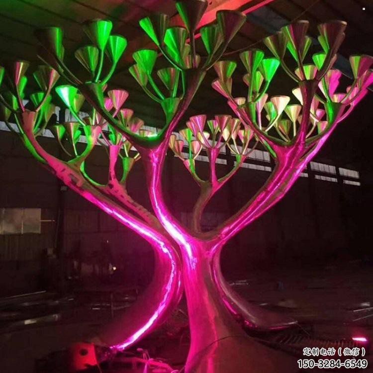 戶外燈光樹雕塑通用，陸地擺件，燈光蘑菇樹雕塑優(yōu)選