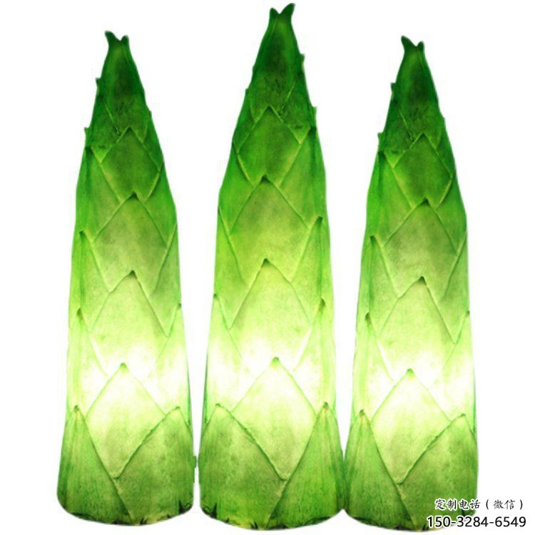 竹筍雕塑生產商，地標擺件，玻璃鋼仿真竹筍雕塑生產