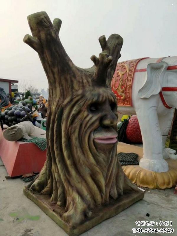 仿真樹雕塑優選，小區擺件，玻璃鋼仿真樹雕塑生產商