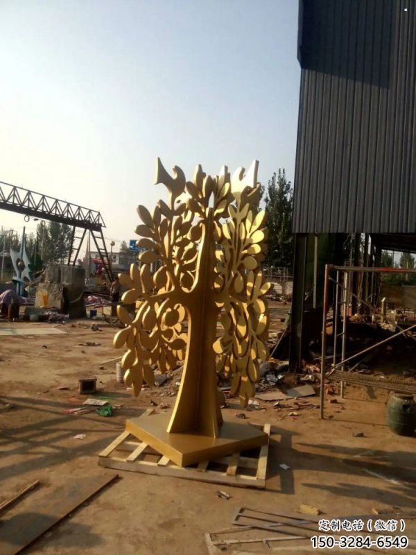 發(fā)財樹雕塑指用，景觀概念，不銹鋼發(fā)財樹雕塑專供