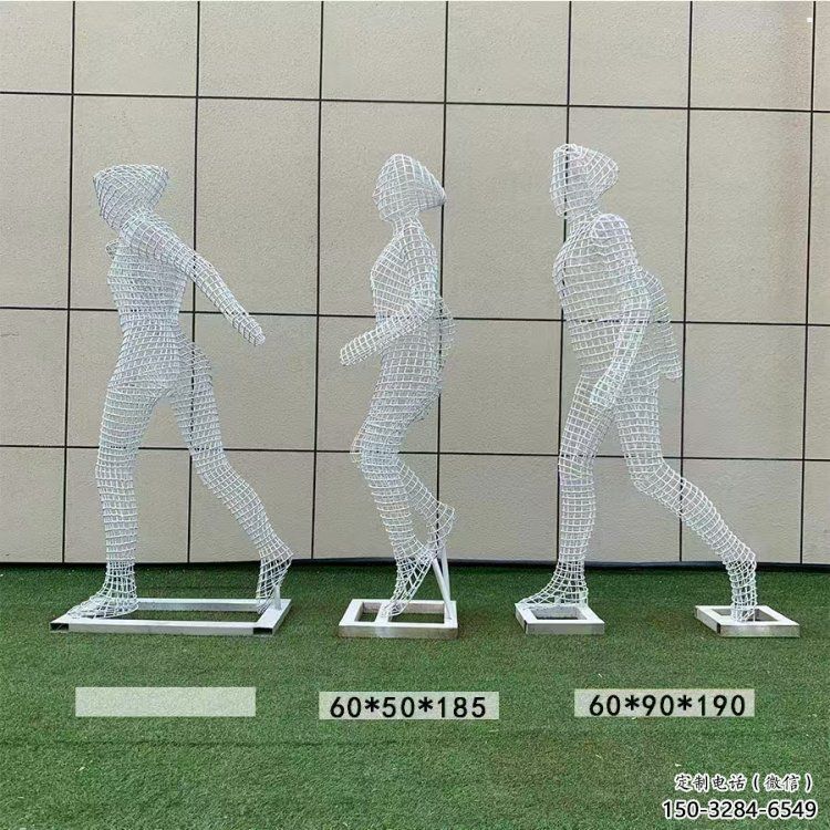 體育人物雕塑供求，景觀雕塑，鏤空鐵藝人物雕塑優(yōu)選