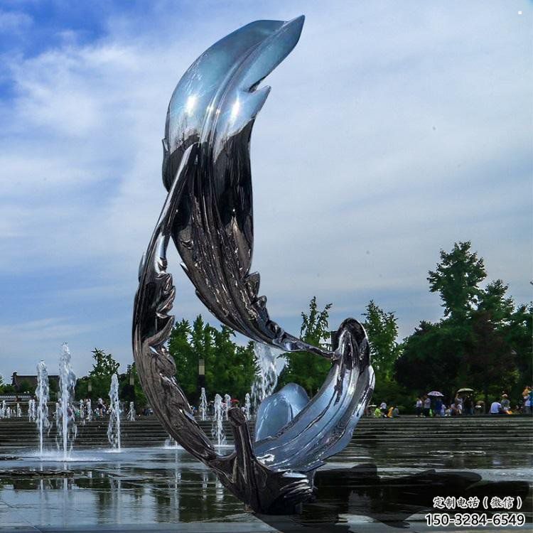羽毛雕塑制作，園林裝飾，建筑鏡面羽毛雕塑批發