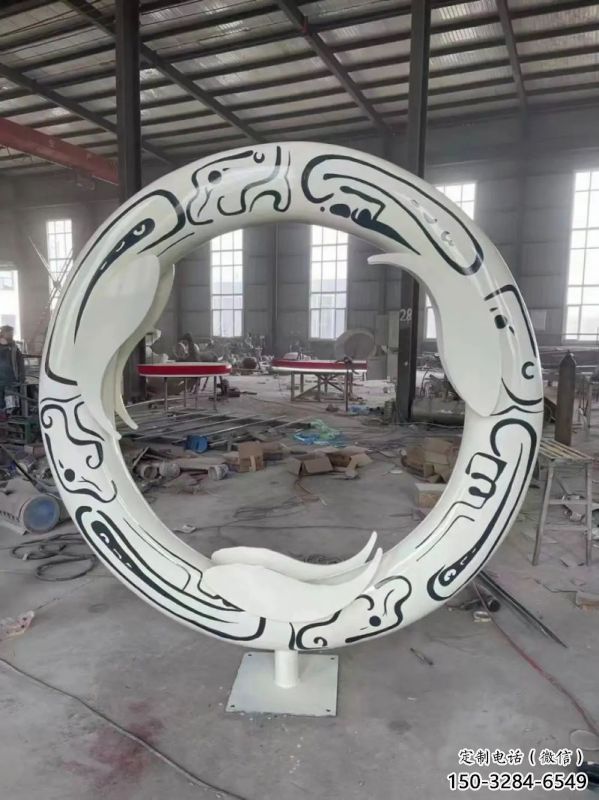 圓環方案精品，景觀雕塑，烤漆圓環雕塑生產商
