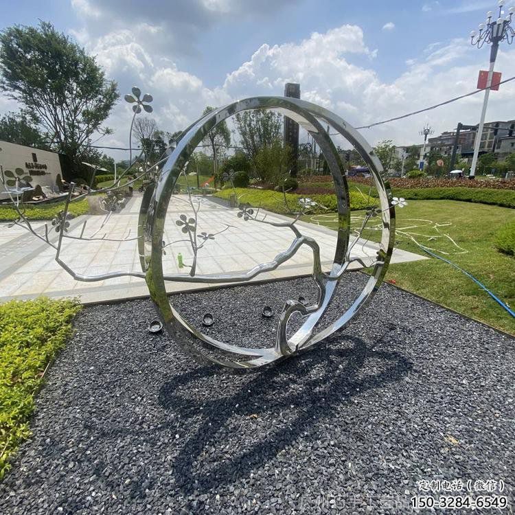 圓環樹雕塑預定，戶外雕塑，不銹鋼圓環樹雕塑特供