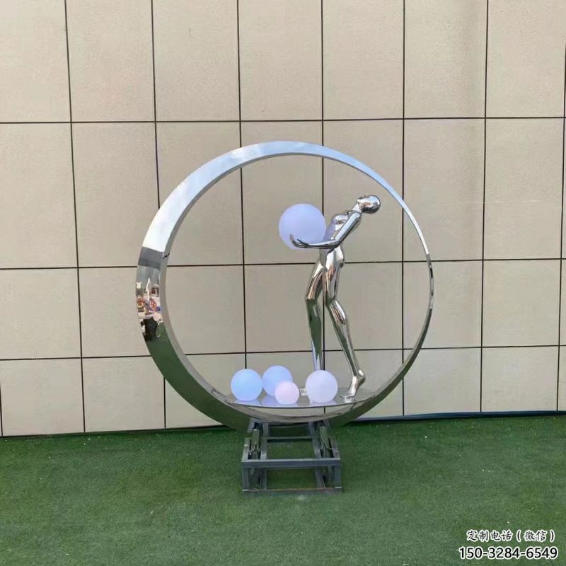 仙子雕塑預定，白鋼構件，文化景觀圓環仙子雕塑選定