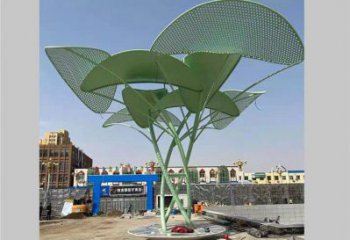 鏤空樹雕塑制造商，城市雕塑，烤漆鏤空樹雕塑定制