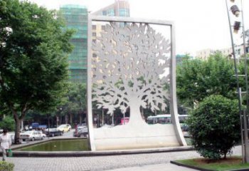 鏤空樹雕塑常用，景觀概念，鏤空剪紙樹雕塑生產廠家