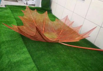 鏤空樹葉雕塑定做，廣場雕塑，鐵藝樹葉雕塑優選