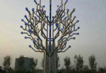 風鈴樹雕塑服務商，白鋼構件，不銹鋼風鈴樹雕塑制作廠家