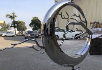 圓環(huán)樹雕塑廠，露天雕塑，不銹鋼圓環(huán)樹雕塑生產(chǎn)商