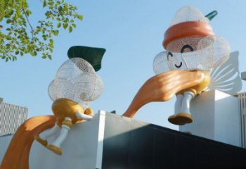 鏤空卡通雕塑承接，鍛造工藝，鐵藝卡通雕塑廠家訂做