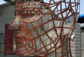 人頭像雕塑觀賞型，城市裝飾，鏤空人頭像雕塑標準