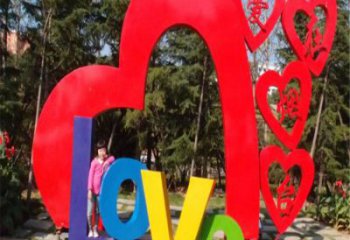鏤空l(shuí)ove雕塑承接，城市裝飾，大型不銹鋼love雕塑公司