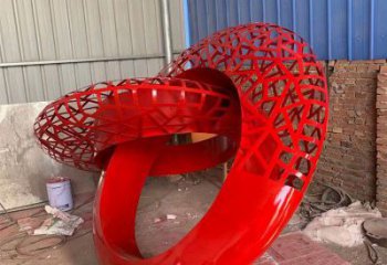 雙環(huán)雕塑預(yù)定，城區(qū)小品，不銹鋼雙環(huán)雕塑制造商