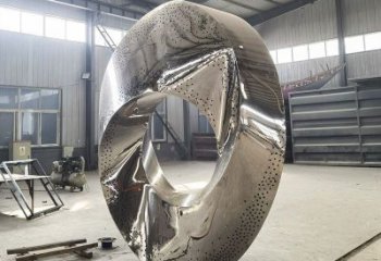 鈦金圓圈雕塑制造，廣場雕塑，制造不銹鋼圓圈雕塑批發