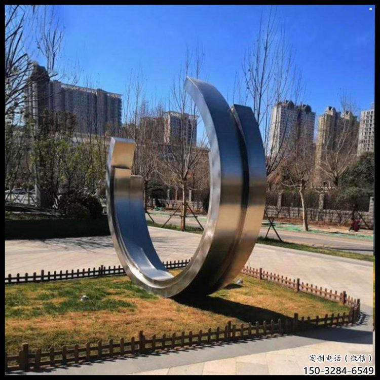 月亮船雕塑通用，街道標(biāo)識(shí)，不銹鋼月亮船雕塑承接