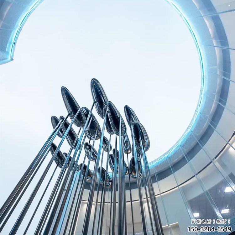 不銹鋼祥云雕塑承接，城市裝飾，大型祥云雕塑公司生產(chǎn)商