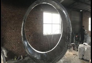 制造月亮船雕塑專(zhuān)供，地標(biāo)擺件，不銹鋼月亮船雕塑訂做