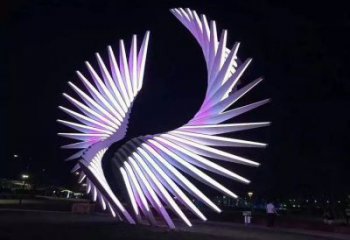天使之翼雕塑制造商，城市雕塑，公園廣場翅膀雕塑觀賞型