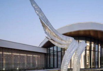 制造天使之翼雕塑專供，地標擺件，翅膀雕塑訂做