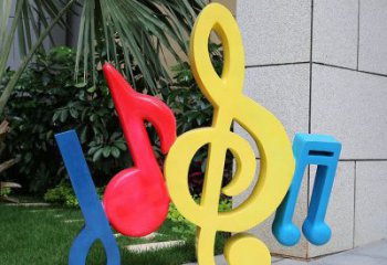 音樂(lè)符號(hào)雕塑制造商，美陳雕塑，園林小品音樂(lè)雕塑訂做