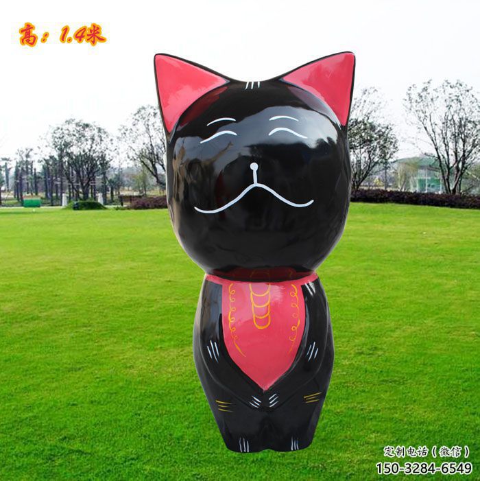 南平廣場小貓雕塑，動物擺件，仿古工藝