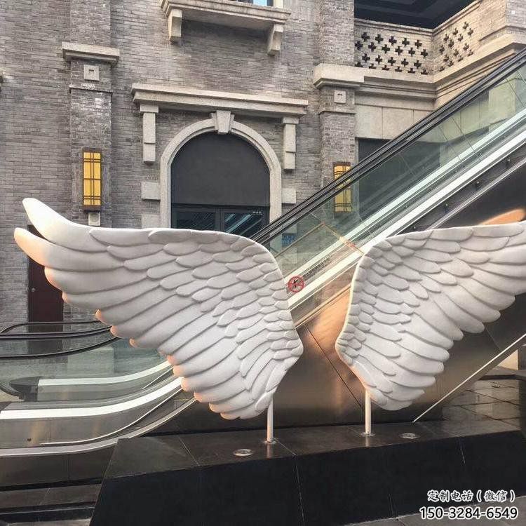 泉州景觀鳥翅雕塑制造，歐式風格，不銹鋼鳥翅雕塑定價