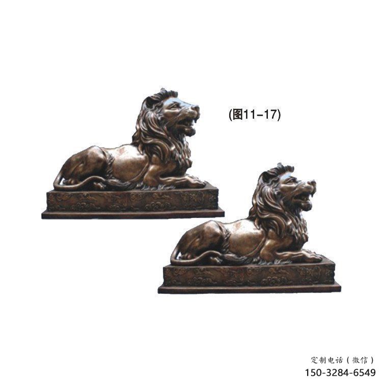 龍巖公園獅子雕塑供求，景觀雕塑，鑄銅趴獅雕塑優(yōu)選