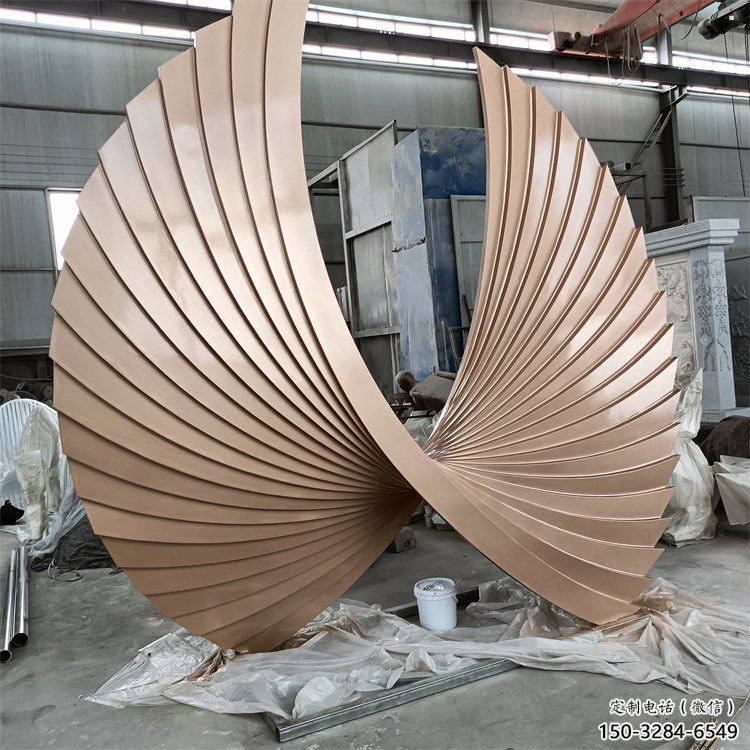 珠海羽翼雕塑常用，景觀概念，不銹鋼羽翼雕塑展品