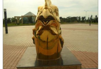 廬陽不銹鋼生肖雕塑，鍍鈦工藝，公園廣場戶外擺放