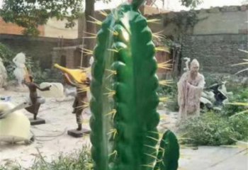 宿州彩繪仙人棒雕塑承接，城市裝飾，仿真仙人棒雕塑公司