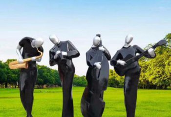 蘭州住宅小區吹拉彈唱雕塑