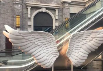 玉林景觀鳥翅雕塑制造，歐式風(fēng)格，不銹鋼鳥翅雕塑定價