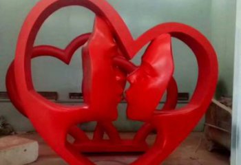 欽州制造心形人物雕塑供需，鋼管組合，雕塑工程制作供應(yīng)