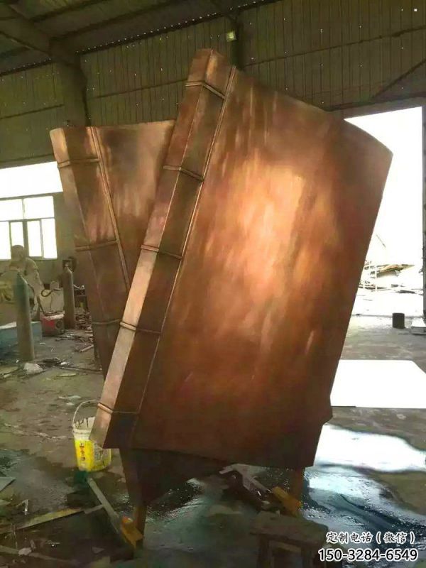 白云鑄銅書籍供應，街景小品，銅書籍雕塑廠家優價