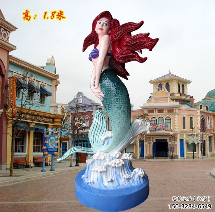 秀英水景美人魚(yú)雕塑