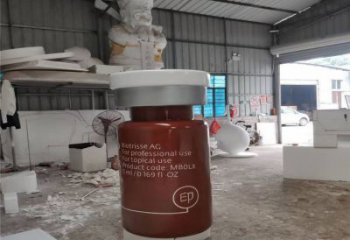 五指山瓶子雕塑批發(fā)，景觀雕塑，主題玻璃鋼藥瓶子雕塑標準