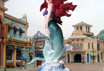 秀英水景美人魚雕塑