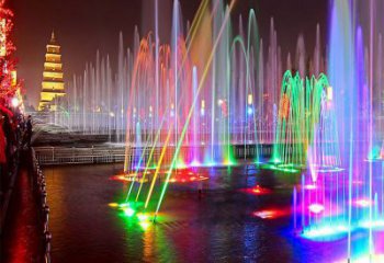 秀英選定噴泉雕塑，燈光數控效果，水景藝術雕塑