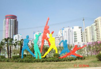 伊春投籃雕塑，剪影工藝制作，不銹鋼體育人物雕塑